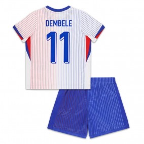 Seconda Maglia Francia Dembele 11 Euro 2024 Bambino